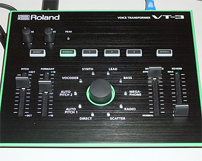 The Roland VT-3 Voice Transformer Front Panel Controls Roland VT-3 Voice Transformer Front Panel Controls
